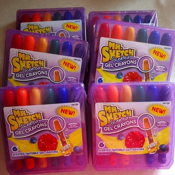 Scented Gel Crayons - Mr. Sketch - Set of 6 Packages - Picture 1 of 3